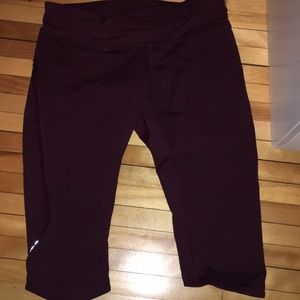 Maroon Lululemon Leggings